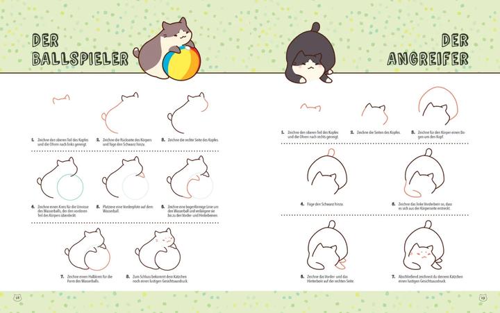 Produktbild Kawaii 75 süsse Katzen zeichnen - Schritt für Schritt