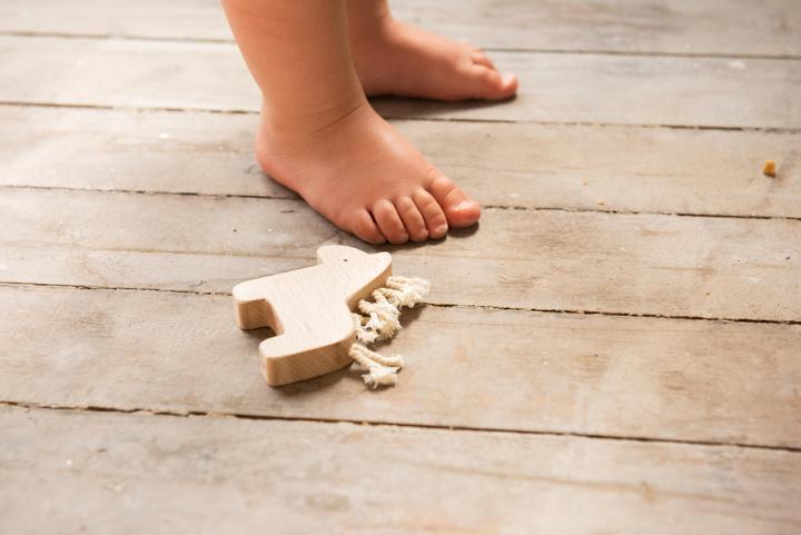 Actual product image Childhome Childwood Handmade Wooden Rattle DADA