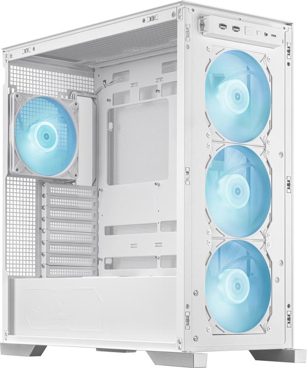Actual product image ASUS TUF Gaming GT302 TG ARGB White (mATX, Mini-ITX, ATX)