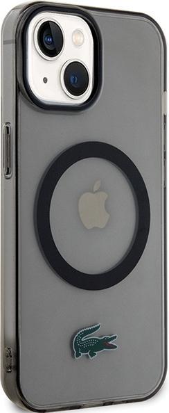 Actual product image Lacoste LCHMP15SULOK iPhone 15 6.1" czarny/black hardcase Transparent MagSafe (Apple iPhone 15)