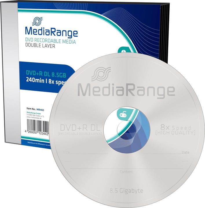 Image du produit MediaRange DVD+R 8,5 Go double couche (1 x)