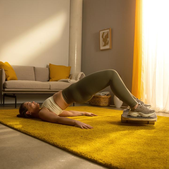 Image du produit Sportplus Balance Board en bois avec roulette