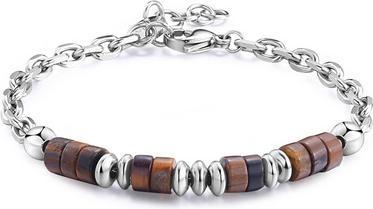 Sagapo S'Agapo Riot Srt32 Tiger's Eye Steel Bracelet For Men