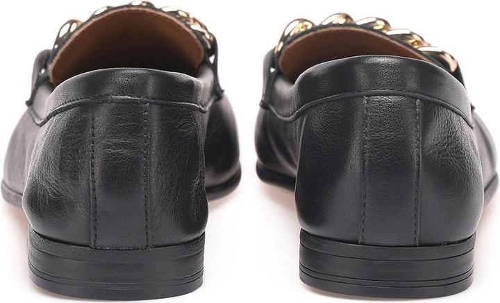 Immagine prodotto Inuovo Questa scarpa slip-on alla moda è realizzata in pelle di alta qualità e con una catena decorativa (41)