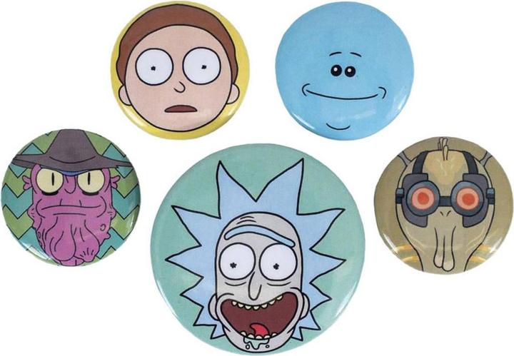 Immagine prodotto Rick And Morty Capo Set di Badge Misura Confezione 5