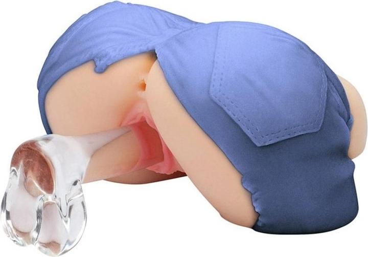 Actual product image MySexPartner Realistic Masturbator "Jeans Short" Vagina-Anus