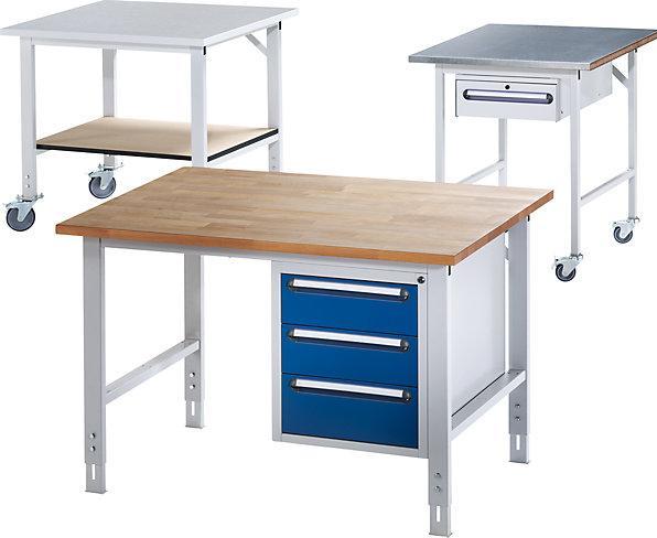 Produktbild RAU Arbeitstisch, höhenverstellbar (125 cm, 100 cm)