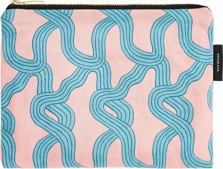 Actual product image Rico Design Pouch, Myzel, Rosa, 17 x 23cm, 100% Baumwolle