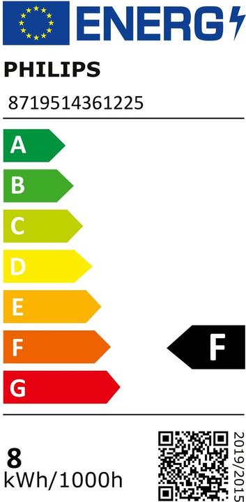 Energie-Label Philips Professional Master (E27, 7.20 W, 650 lm, 1 x, F)