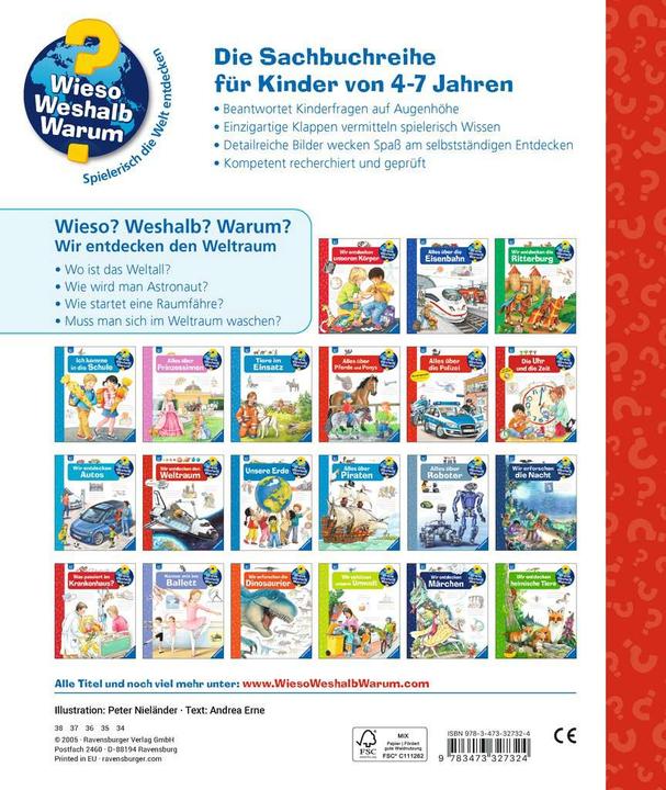 Produktbild Ravensburger Wir entdecken den Weltraum (Deutsch, Andrea Erne, Peter Nieländer, 2014)