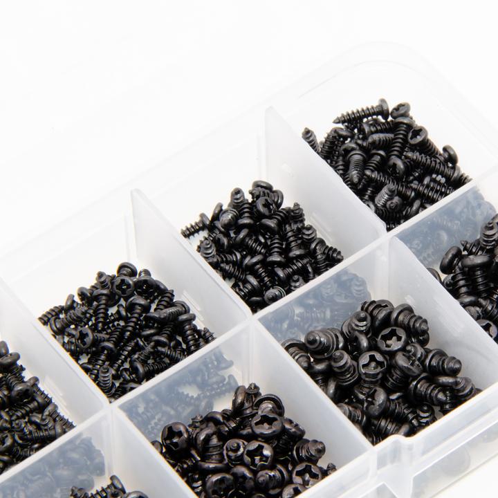 Image du produit Purecrea 600pcs Vis à tôle brunies M2/M2.3/M2.6/M3