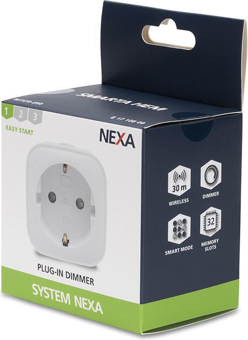 Actual product image Nexa MYCR-250 power plug adapter Universal White