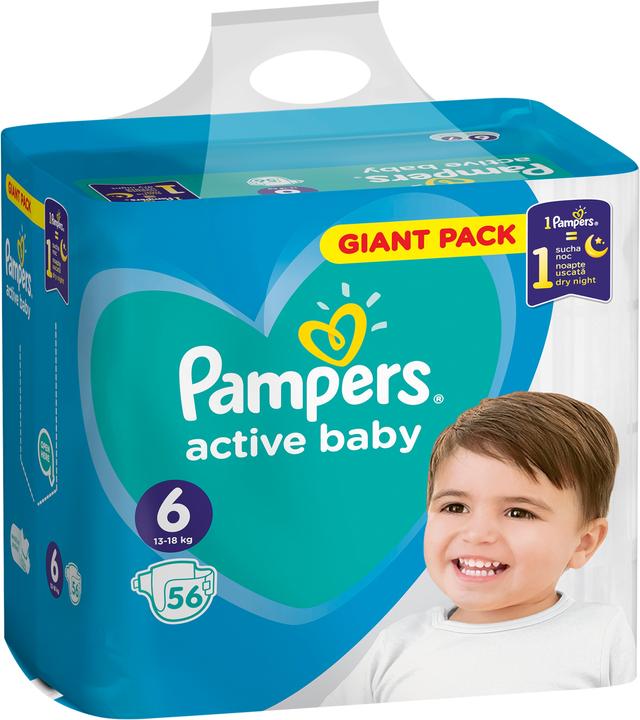 Produktbild Pampers Höschenwindeln (Gr. 6, Tragepack, 56 Stück)