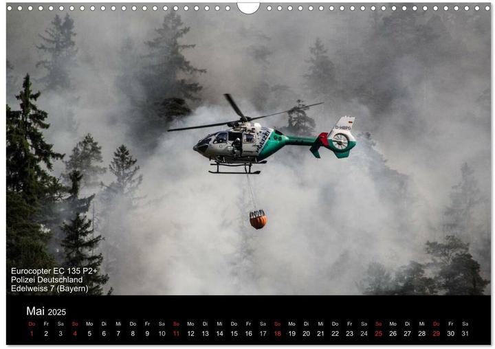 Image du produit Hubschrauber im Einsatz (Wandkalender 2025 DIN A3 quer), Monatskalender (A3, Allemand)
