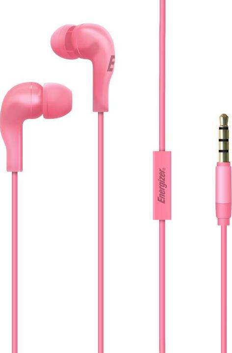 Actual product image Energizer Wired headphones - CIA5 - jack / aux 3.5 mm, rose (Cable)