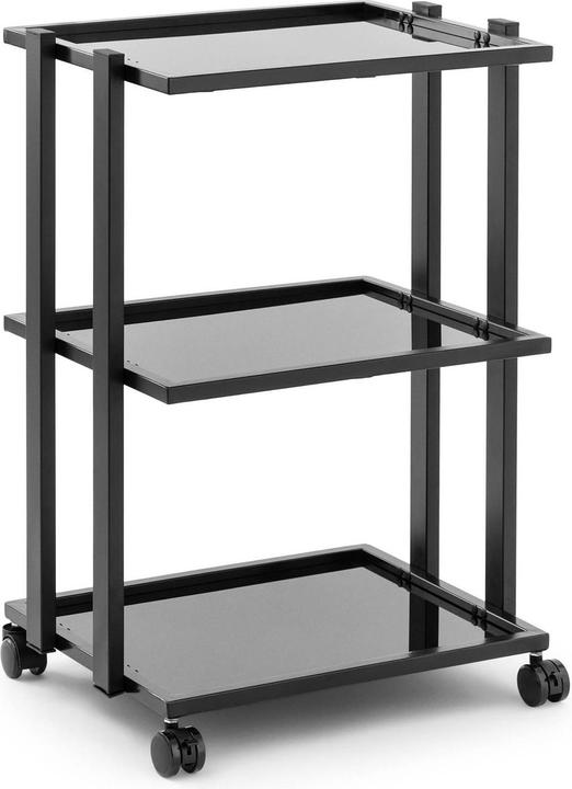 Immagine prodotto Physa Carrello per estetista - 3 ripiani in vetro - 60 kg max. - Nero