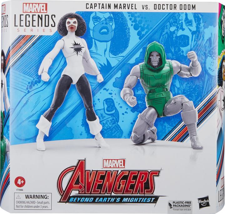 Immagine prodotto Hasbro Statuette Avengers Marvel Legends Capitan Marvel vs. Dottor Destino 15 cm