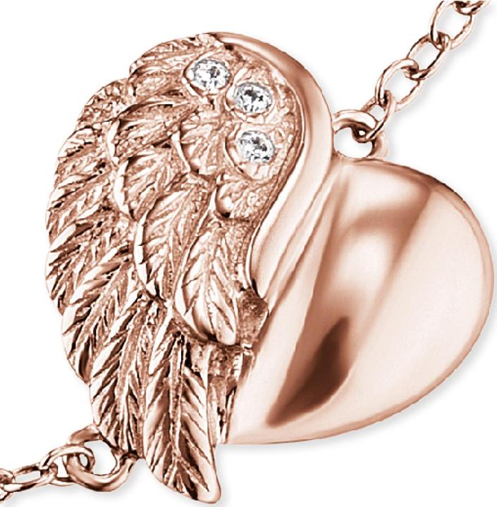 Immagine prodotto Engelsrufer Bracciale cuore ali (17.50 cm, Argento 925)