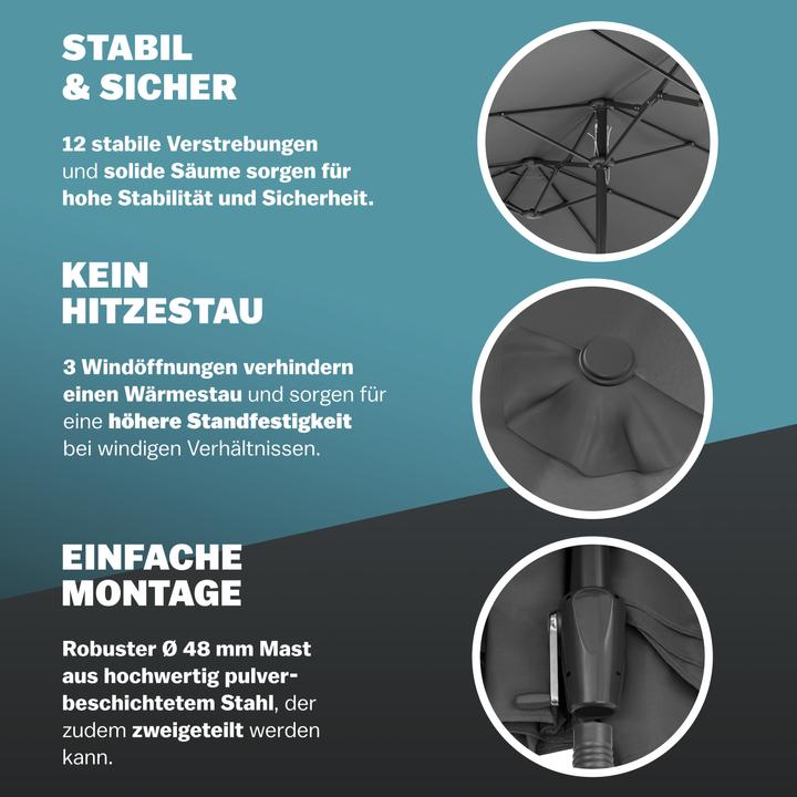 Produktbild Kingsleeve Sonnenschirm XXL (2.70 m)