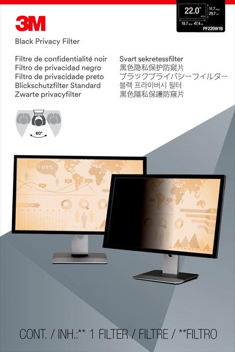 Produktbild 3M Blickschutzfilter für 55,90cm (22") Breitbild-Monitor (22", 16 : 10)