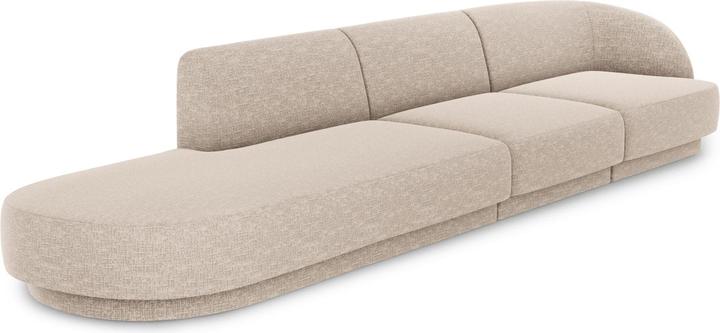 Actual product image Micadoni Left Sofa, "Miley", 4 Seats, 323x90x70Made in Europe (2 person sofa, 3-seater, 4-seater)