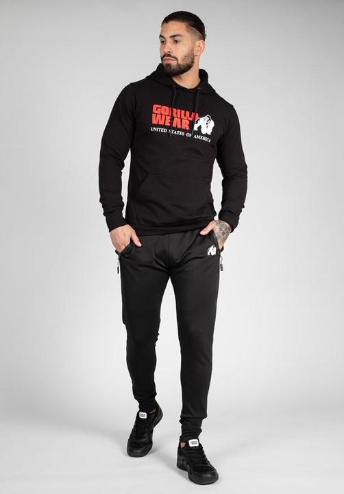 Immagine prodotto Gorilla Wear Felpa classica con cappuccio nera (S)