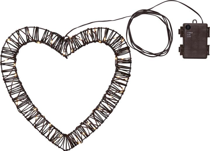 Produktbild Star Trading Aussendekoration Vicke Heart, Warmweiss