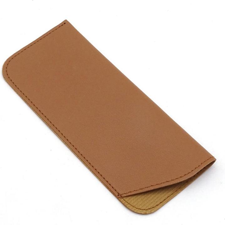 Techsuit - Glasses Case (ETSP8) - Slim Design, 175 x 75mm - Light Brown