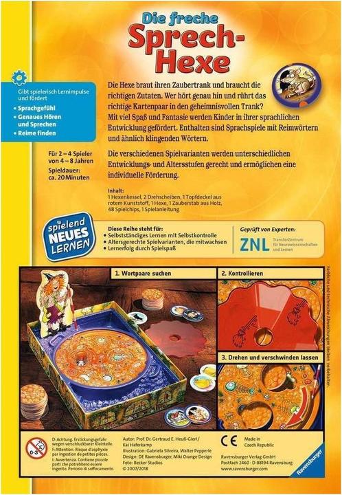 Image du produit Ravensburger La sorcière parlante et effrontée (Allemand)