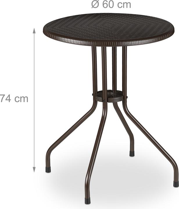 Actual product image Relaxdays garden table (60 cm)