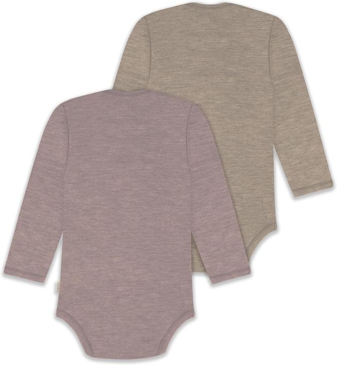 Produktbild Normani 2er Pack Baby Merino Body Langarm „Auckland" - 9381 (74)