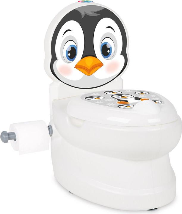 Produktbild Jamara Meine kleine Toilette Pinguin mit Spülsound und Toilettenpapierhalter