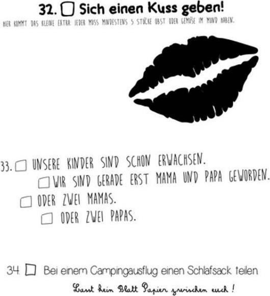 Actual product image Die Bucket List für Paare (German, Elise de Rijck, 2018)