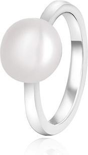 Actual product image Beneto ElegantnÃ brnÃ½ prsten s pravou perlou AGG29 - Circuit: 54 mm