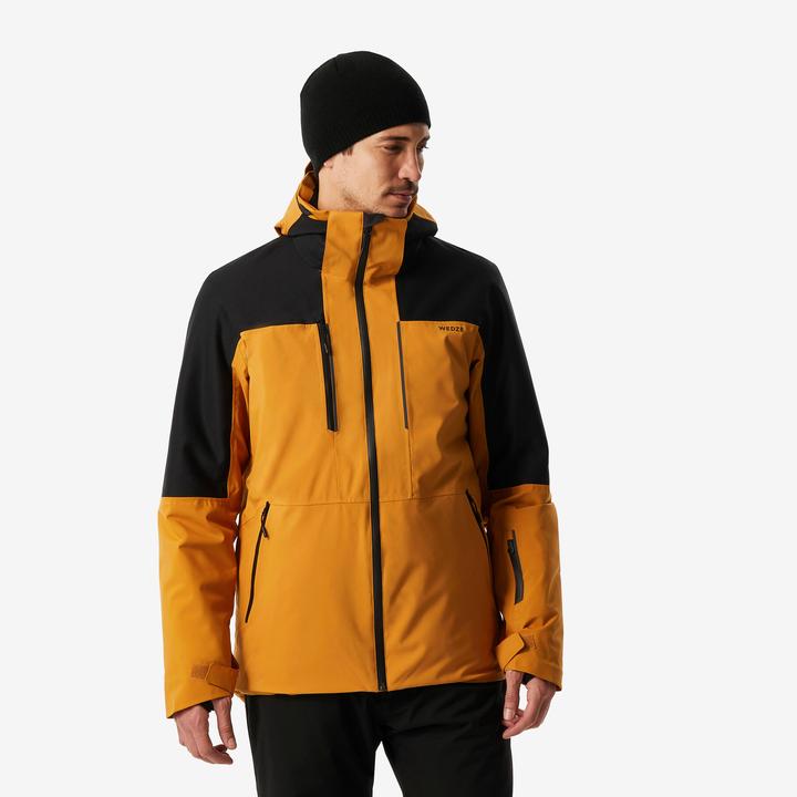Produktbild Wedze Skijacke Herren wasserdicht und strapazierfähig - 500 camel/schwarz (M)