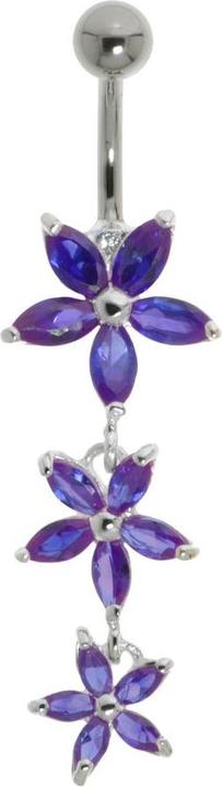 Image du produit Bijouteria Piercing nombril (Acier inoxydable, Argent 925, Cristallin)