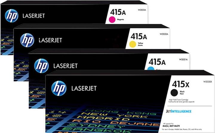 Produktbild HP Original 415X / 415A SET W2030X, W2031A, W2032A,W2033A (M, BK, Y, C)