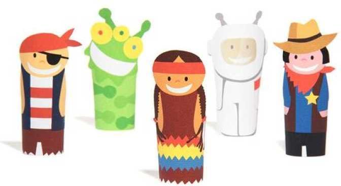 Produktbild Pukaca Papierfingerpuppenset. 8 Helden (8 x)