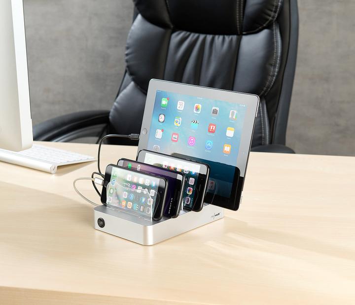 Image du produit Revolt Station de charge USB à 6 ports avec séparateurs amovibles (50 W)