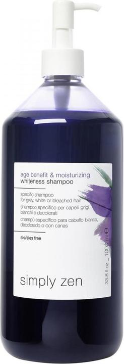 Immagine prodotto Simply Zen Age Benefit & Moisturising Whiteness Shampoo 1000 ml (1000 ml, Shampoo antigiallo)