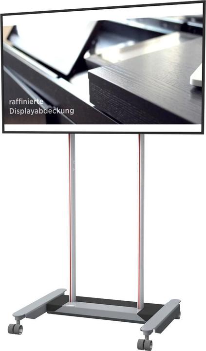 Premium DS Racer - Trolley voor LCD-scherm - Geanodiseerd aluminium - Zwart, Silve
