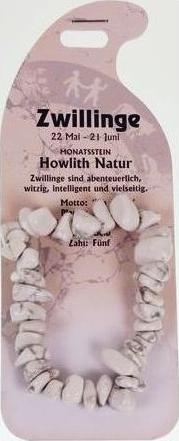 Immagine prodotto Roost Bracciale Gemini G239 Howlite naturale (Howlite bianca)