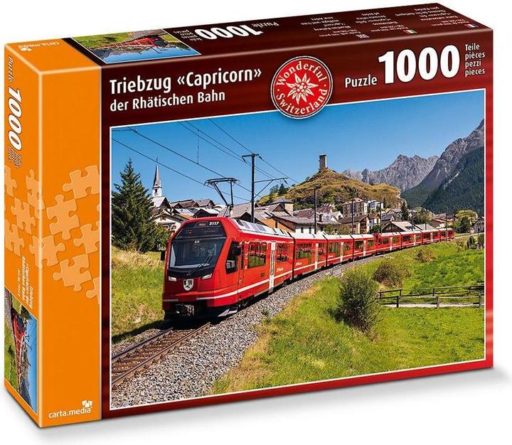 Actual product image 1,000 piece puzzle Capricorn multiple unit train of the Rhaetian Railway (1000 pieces)