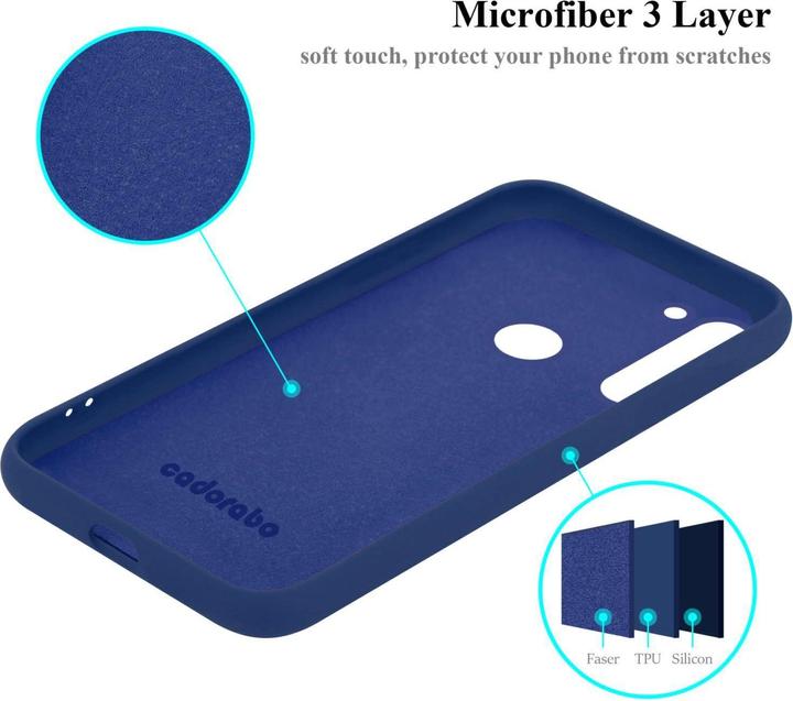 Produktbild Cadorabo Hülle für Motorola MOTO G8 TPU im Liquid Case Design (Motorola Moto G8)