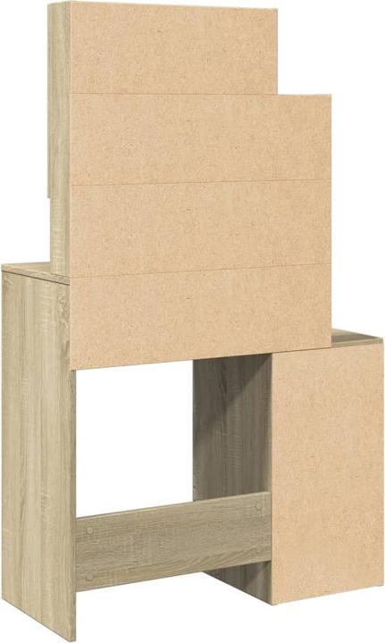 Image du produit VidaXL Coiffeuse avec armoire (80 x 35 x 132 cm)