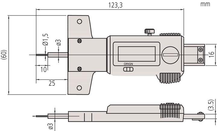 Actual product image Mitutoyo Depth gauge (2.50 cm)