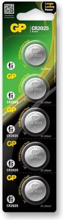 Image du produit GP Batteries Pile au lithium (5 pcs, CR2025, 160 mAh)