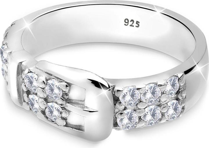 Immagine prodotto Elli Anello Cintura Basic Zirconia Argento 925 (58, 925 Argento)