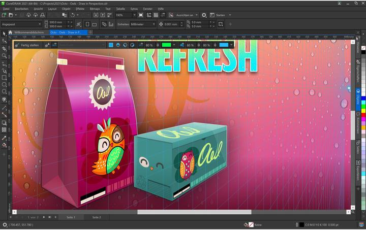 Produktbild Corel Draw Graphics Suite Agnostic Box, Subscr., 1yr, WIN, DE (1 User, 12 Monate)