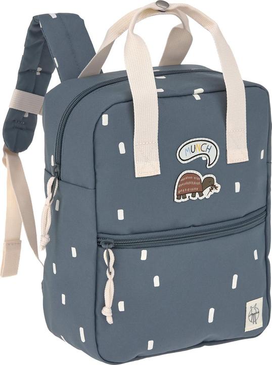 Lässig Kindergartenrucksack Square - Happy Prints, Dunkelblau